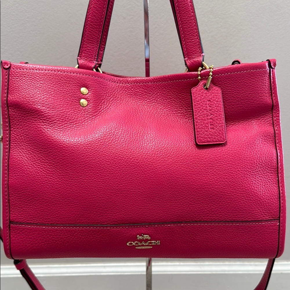 Coach Pink Leather Women's Bag
